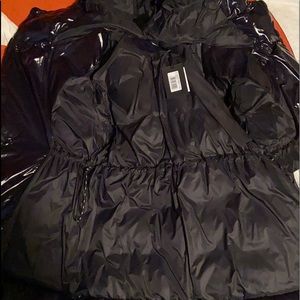Bacon Black Women's XS Puffy Pocket Shiny Jacket
